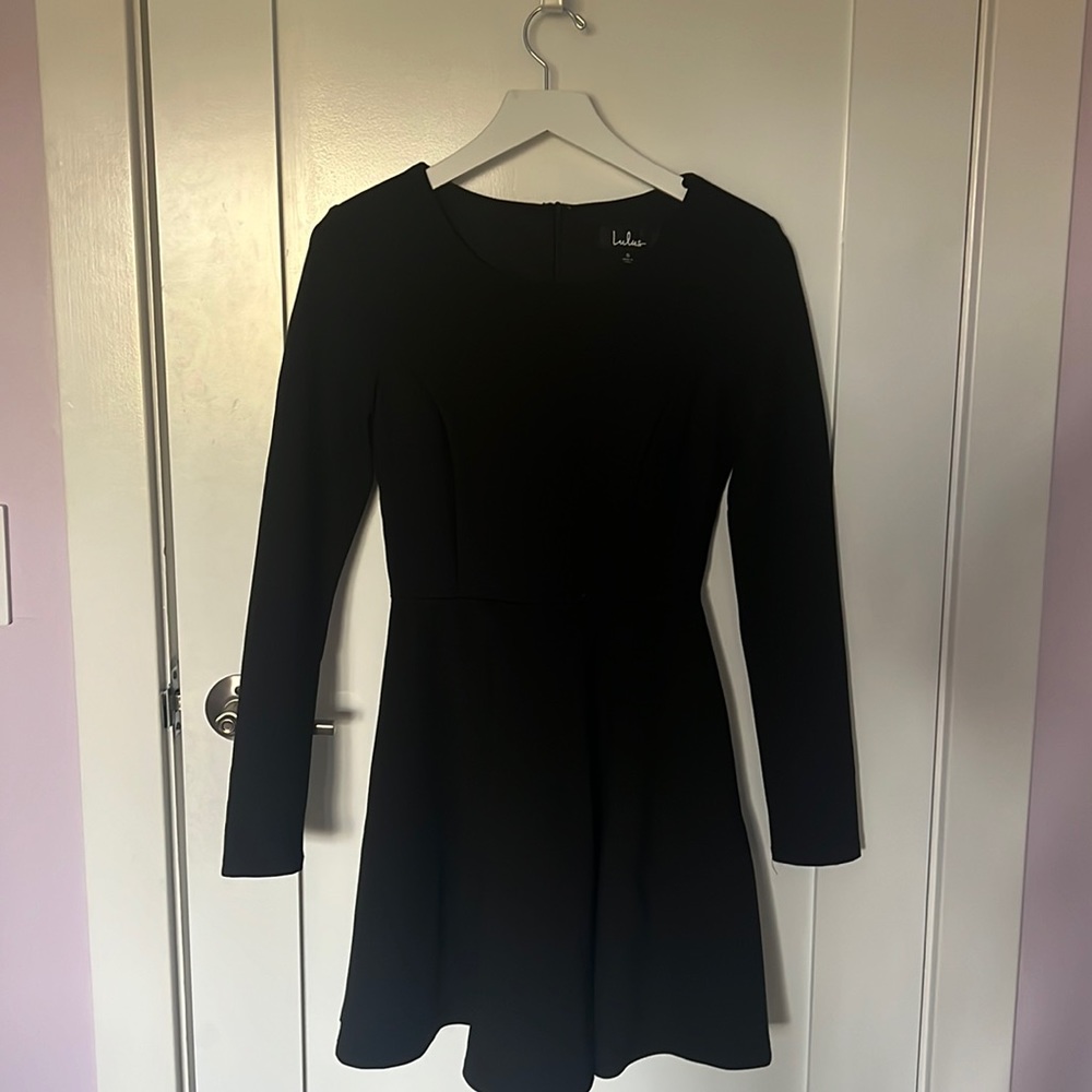 Lulus black long sleeve dress